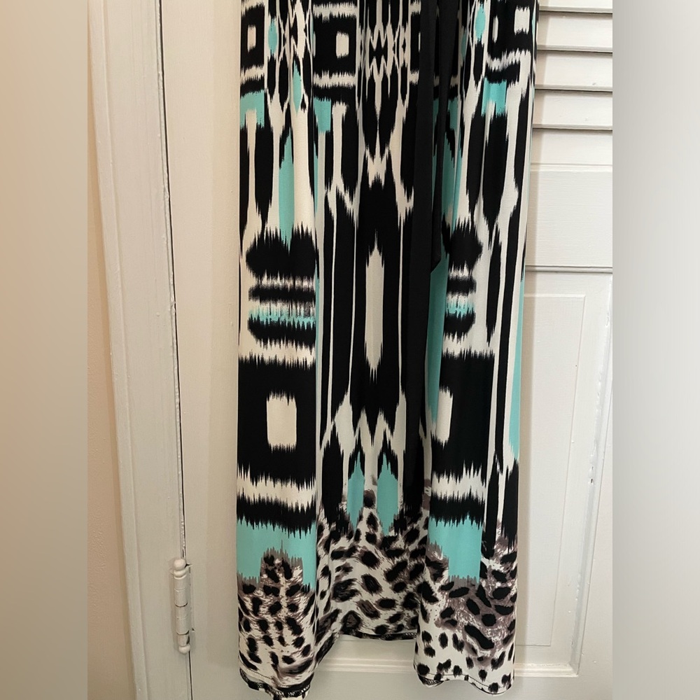 Maxi dress teal & black Roz&Ali 20W - Picture 3 of 7